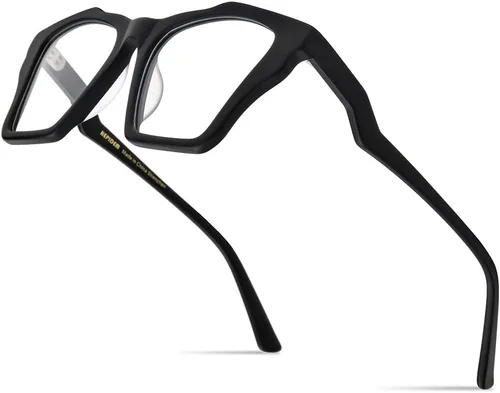Vista 24 de HEPIDEM Gafas de acetato multicolor degradadas con marco para mujer, gafas grandes grandes 2023