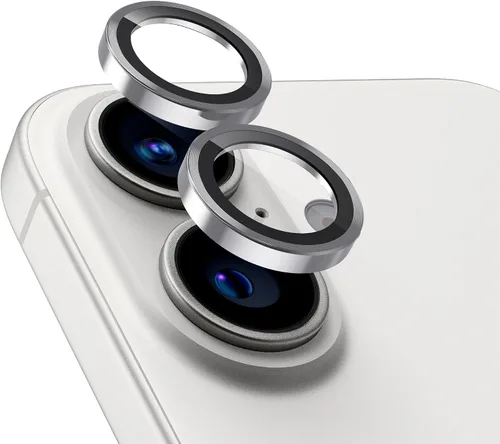Vista 28 de UARMOR - Protector de lente de cámara compatible con iPhone 17, 16 y 16 Plus: vidrio templado 9H y cubierta de aluminio, transparente HD, kit