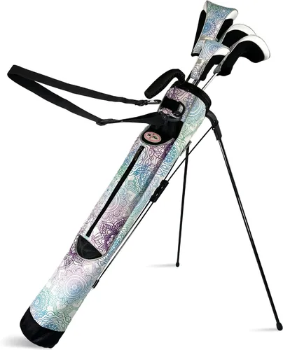 Vista 8 de Taboo Fashion Sunday Golf Bags for Women - Lightweight Golf Range Bag with Self Flexing Stand and Shoulder Strap for Driving Range, Par 3 or