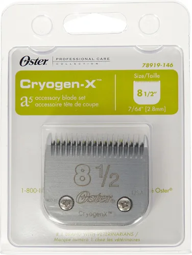 Vista 2 de Oster CryogenX - Cuchilla profesional para cortar animales, tamaño 8-1/2 (078919-146-005)