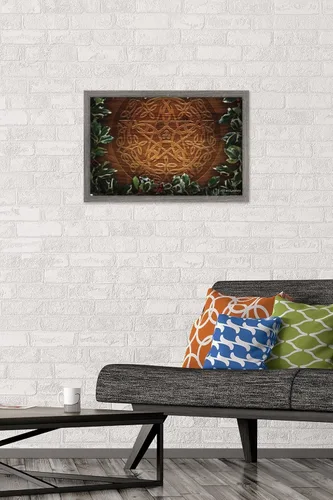 Vista 2 de Trends International Brigid Ashwood - Póster de pared con diseño de pentáculo navideño de Yule celta