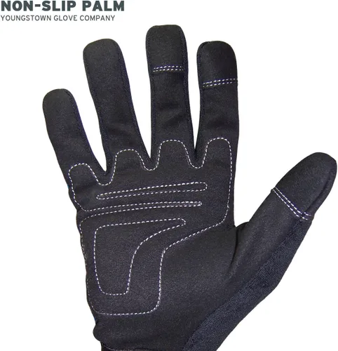 Vista 4 de Youngstown Glove Mechanics Plus - Guantes de trabajo mecánico para hombre, ligeros, pantalla táctil, lavables a máquina, color azul, talla S