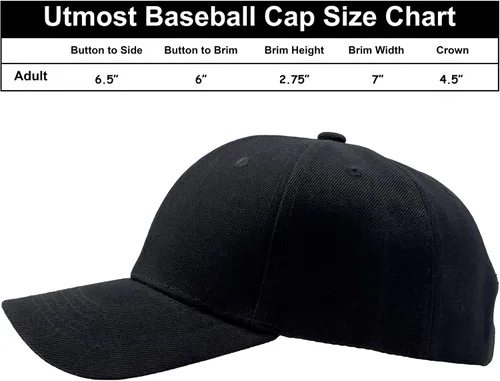 Vista 4 de Utmost Gorra de béisbol estructurada con cierre ajustable - Sombrero de rendimiento para actividades al aire libre y bordado personalizado