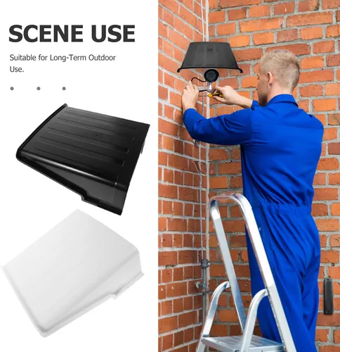 Vista 3 de 2 Pack Security Camera Protective Roof Plastic Waterproof Shield