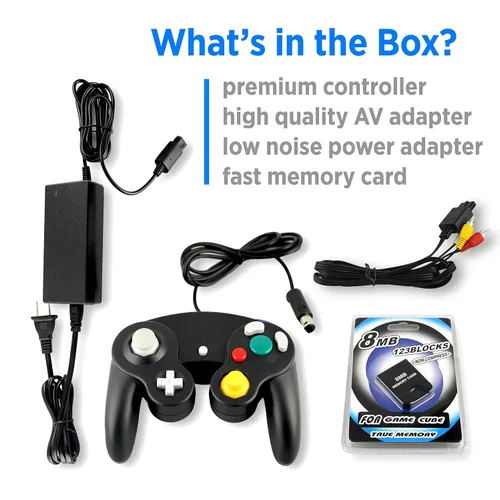 Vista 7 de Gamecube Parts Bundle With Controller, Power Adapter, Memory Card and AV Cable by Other Future