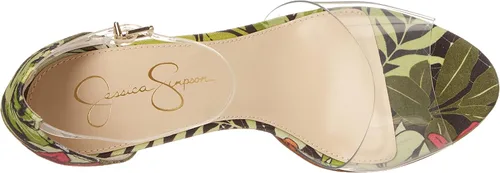 Vista 5 de Jessica Simpson Daisile - Sandalias de tacón de aguja de piel sintética con correa al tobillo para mujer