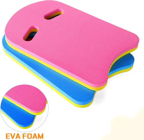 Vista 4 de Kickboard Natación Entrenamiento Kick Board U Design Summer Aid Float Equipment EVA Foam con mango de agujero integrado para accesorios de piscina