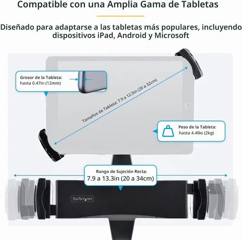Vista 3 de StarTech VESA Mount Adapter hasta 4.4lb/2kg (Tablet-VESA-Adapter)