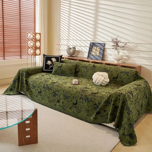 Vista 80 de ROOMLIFE Funda de sofá con estampado de leopardo para sofá de 3 plazas, lavable, protector de muebles para perros, funda de sofá suave