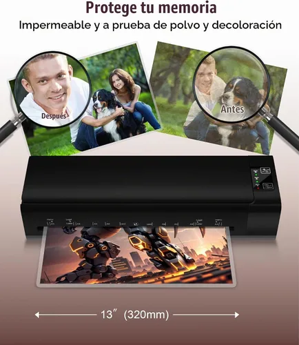 Vista 7 de Chilino Máquina laminadora de 13", máquina que lamina caliente y fría A3 9