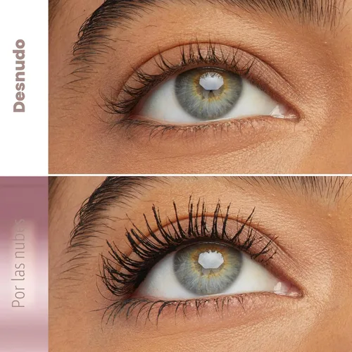 Vista 3 de Maybelline Lash Sensational Sky High - Máscara de pestañas lavable, maquillaje, voluminizadora, alargadora, definidora, rizador, fórmula acumulable