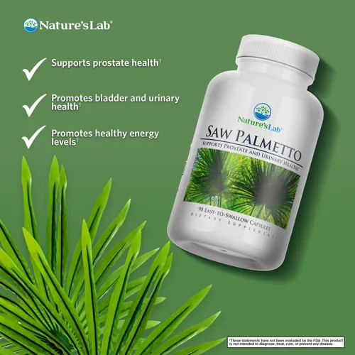 Vista 2 de Nature's Lab Saw Palmetto 450mg - 90 Cápsulas