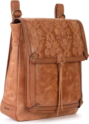 Vista 2 de The Sak Mochila Ventura en piel, correa convertible ajustable, estampado floral de tabaco