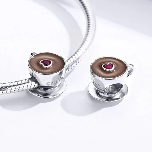 Vista 106 de Abalorios de plata de ley para pulseras, collares, familia para siempre, circonita cúbica, regalo de joyería para mujeres