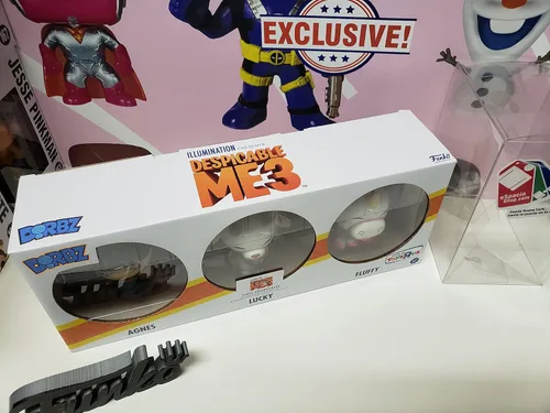 Vista 4 de Funko Dorbz: Despicable Me 3 - Figura de vinilo de 3 pulgadas, esponjosa, Agnes y Lucky