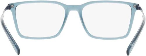 Vista 7 de AX ARMANI EXCHANGE AX3077 - Marcos rectangulares para anteojos con receta para hombre, lente transparente brillanteazul demostración, 2.126in, Azul