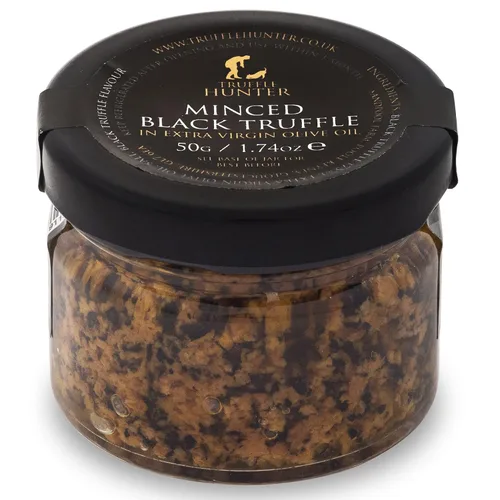 Vista 9 de TruffleHunter - Trufa negra picada - Trufas conservadas en aceite de oliva extra virgen - 2.82 oz