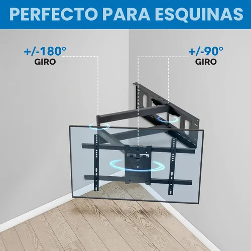 Vista 4 de Mount-It! Soporte de TV de brazo largo, soporte de pared largo de movimiento completo con extensión de 38.5 pulgadas, soporte de pared para TV se