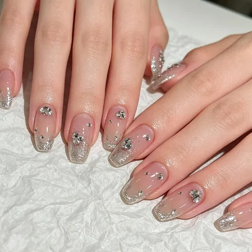 Vista 10 de MISUD - Uñas postizas largas con forma de ataúd, con diseño gótico de vampiro en negro y rojo, acrílico, 24 piezas