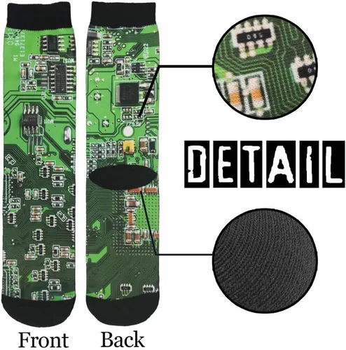 Vista 3 de Calcetines unisex para adultos, divertidos y geniales con estampado 3D