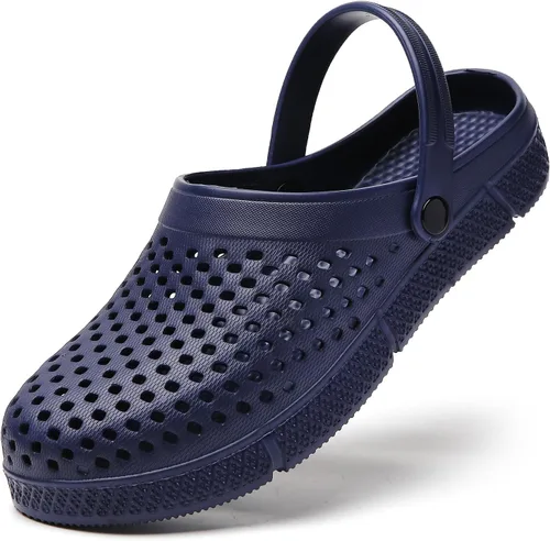 Vista 31 de CERYTHRINA Zuecos de jardín para mujeres, zapatos transpirables de secado rápido, sandalias, pantuflas, calzado de playa