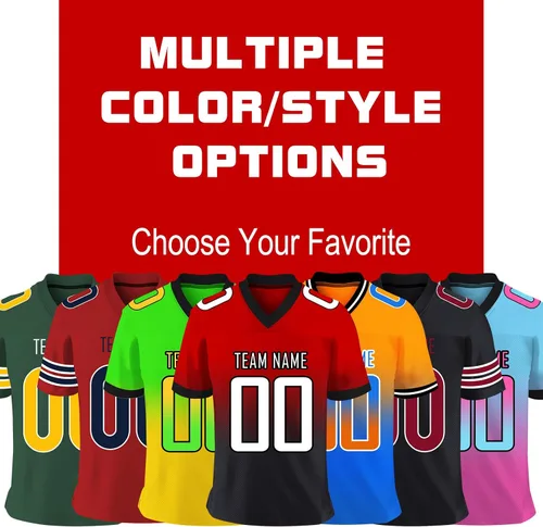 Vista 2 de Camiseta de fútbol personalizada con nombre del equipo y números impresos personalizados, uniformes deportivos para hombres, mujeres, jóvenes
