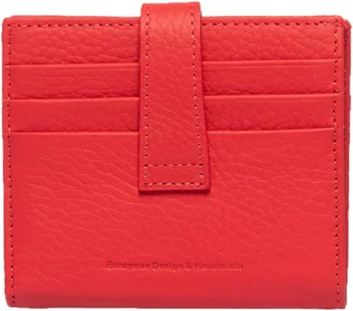 Vista 83 de Grande -3803 Cartera unisex, Azul (Iced Blue), Cartera delgada de cuero con cierre a presión pequeño