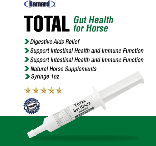 Vista 3 de Ramard Total Gut Health Equine Digestive Support - Suplemento de salud intestinal equino probióticos para caballos, vitaminas intestinales