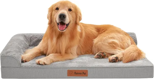 Vista 10 de Cama ortopédica para perros pequeños y medianos, cama de espuma viscoelástica para mascotas con funda extraíble lavable, parte inferior