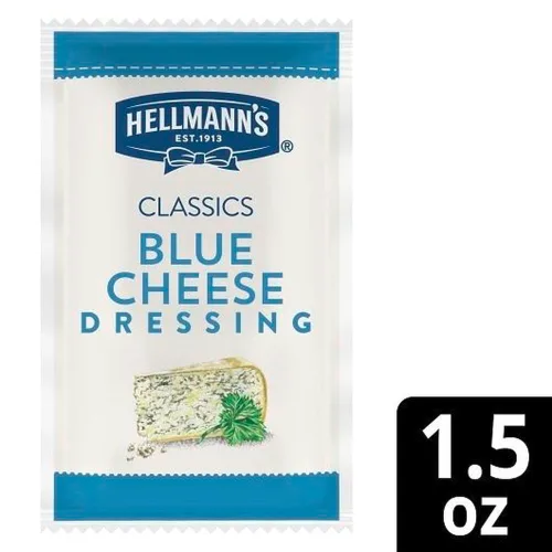 Vista 3 de Hellmann's Classics - Aderezo para ensalada de queso azul, sin gluten, sin sabores artificiales ni jarabe de maíz de alta fructosa