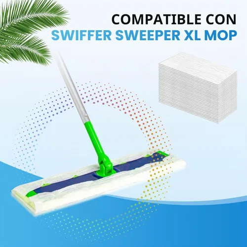Vista 2 de Repuestos de tela seca XL compatibles con Swiffer Sweeper XL, 100