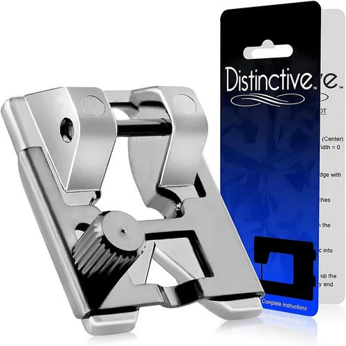 Vista 15 de Distinctive 1 – 4 (cuarto de pulgada) Quilting máquina de coser prensatelas para guía de borde con – Compatible con todos los vástagos Snap-On