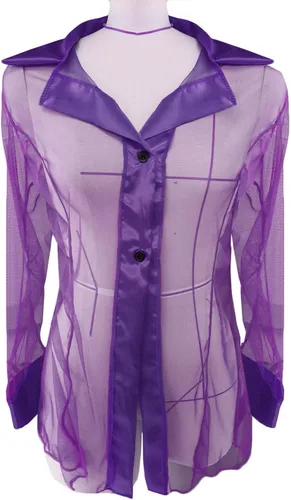 Vista 5 de Women's Sexy Lingerie for Sex Naughty Play Sheer Mesh Eyelash Lace Smock Chemise Teddy Babydoll Exotic See Through Negligees