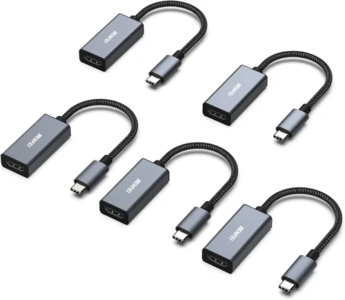 Vista 10 de BENFEI Adaptador USB C a HDMI 4K@60Hz, Adaptador USB Tipo-C a HDMI [Compatible con Thunderbolt 3/4/5] con iPhone 15 Pro/Max, MacBook Pro/Air 2023