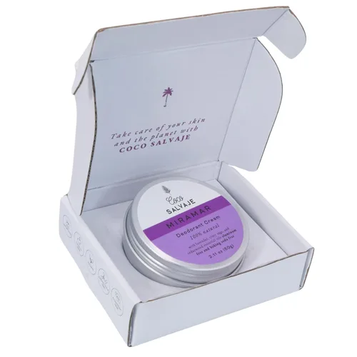 Vista 2 de Crema desodorante natural para mujeres y hombres, desodorante sin aluminio con magnesio e ingredientes orgánicos para pieles sensibles, vegano