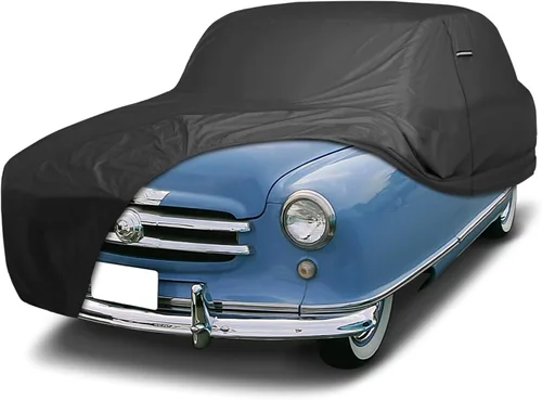 Vista 44 de iCarCover Funda de automóvil personalizada de alta calidad para AMC Ambassador 1965-1973, resistente, impermeable, para todo tipo de clima, lluvia