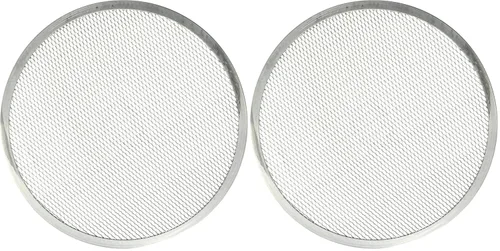 Vista 2 de American Metalcraft 18731 Pantalla rectangular de aluminio para hornear pizza, 11" L x 16" W