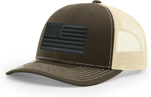Vista 185 de Joe's USA Richardson 112 - Gorras de camionero con parche gráfico personalizado - Gorras estructuradas de cinco y seis paneles Richardson Premium