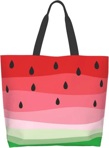 Vista 13 de Famame Canvas Tote Bag Large Women Casual Shoulder Bag Handbag Reusable Multipurpose Shopping Grocery Bag