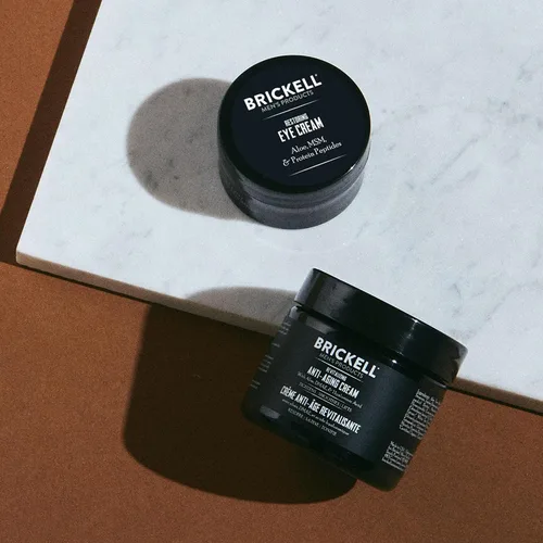 Vista 6 de Brickell Ultimate - Rutina antienvejecimiento para hombre, antiarrugas, crema facial de noche y crema de ojos para reducir la hinchazón, arrugas