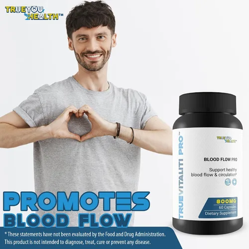 Vista 5 de True Vitaliti Pro Blood Flow Pro L-Arginina - Nuestro mejor suplemento de circulación para la verdadera vitalidad del flujo sanguíneo masculino
