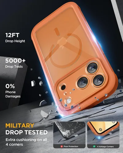 Vista 504 de Miracase Serie de vidrio para iPhone 11 de 6.1 pulgadas, funda protectora de cuerpo completo resistente mejorada con protector de pantalla de vidrio