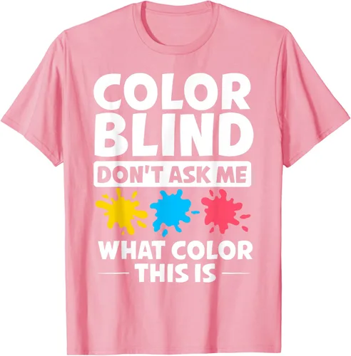 Vista 24 de Color Blind Camiseta Test Funny Glasses Visions, Negro