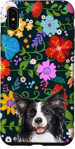 Vista 11 de Border Collie Ditsy Flower Floral Pattern for Women Case for iPhone 17
