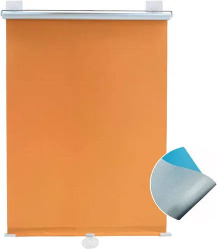 Vista 66 de Persianas inalámbricas con ventosas, persianas opacas para cubrir ventanas, persianas enrollables retráctiles, cortinas de automóvil sin Negro