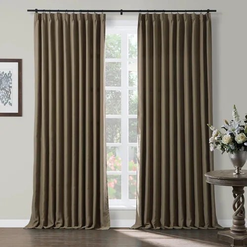 Vista 14 de TWOPAGES Cortinas plisadas opacas de 63 pulgadas de largo para ventanas pequeñas, cortinas opacas con aislamiento térmico para oscurecer