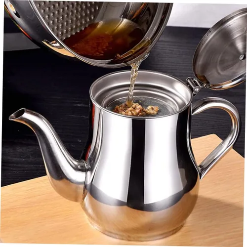 Vista 6 de HEMOTON Colador de aceite Pot Contenedor de aceite de cocina Contenedor de grasa Colador para cocinar