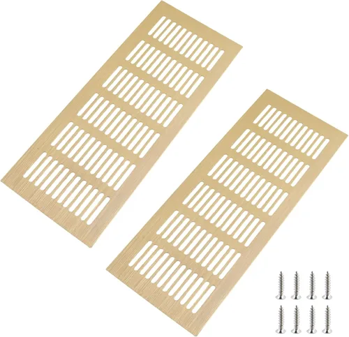 Vista 19 de Geesatis Cubiertas de Ventilación de Aire para Piso, Gabinete, Pared, Techo – Rejilla de Aluminio de Servicio Pesado Resistente a la Oxidación