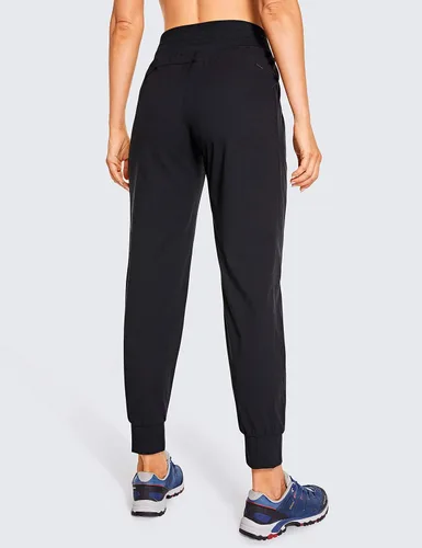 Vista 2 de CRZ YOGA Pantalones deportivos ligeros de cintura alta para mujer de 275 pulgadas pantalones casuales de senderismo para viajes y entrenamiento al