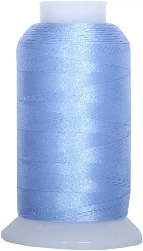Vista 24 de Carretes de hilo de poliéster, 1000 m – 160 colores – Peso del hilo: 40 40wt trilobal polyester embroidery thread with bright sheen. Works with